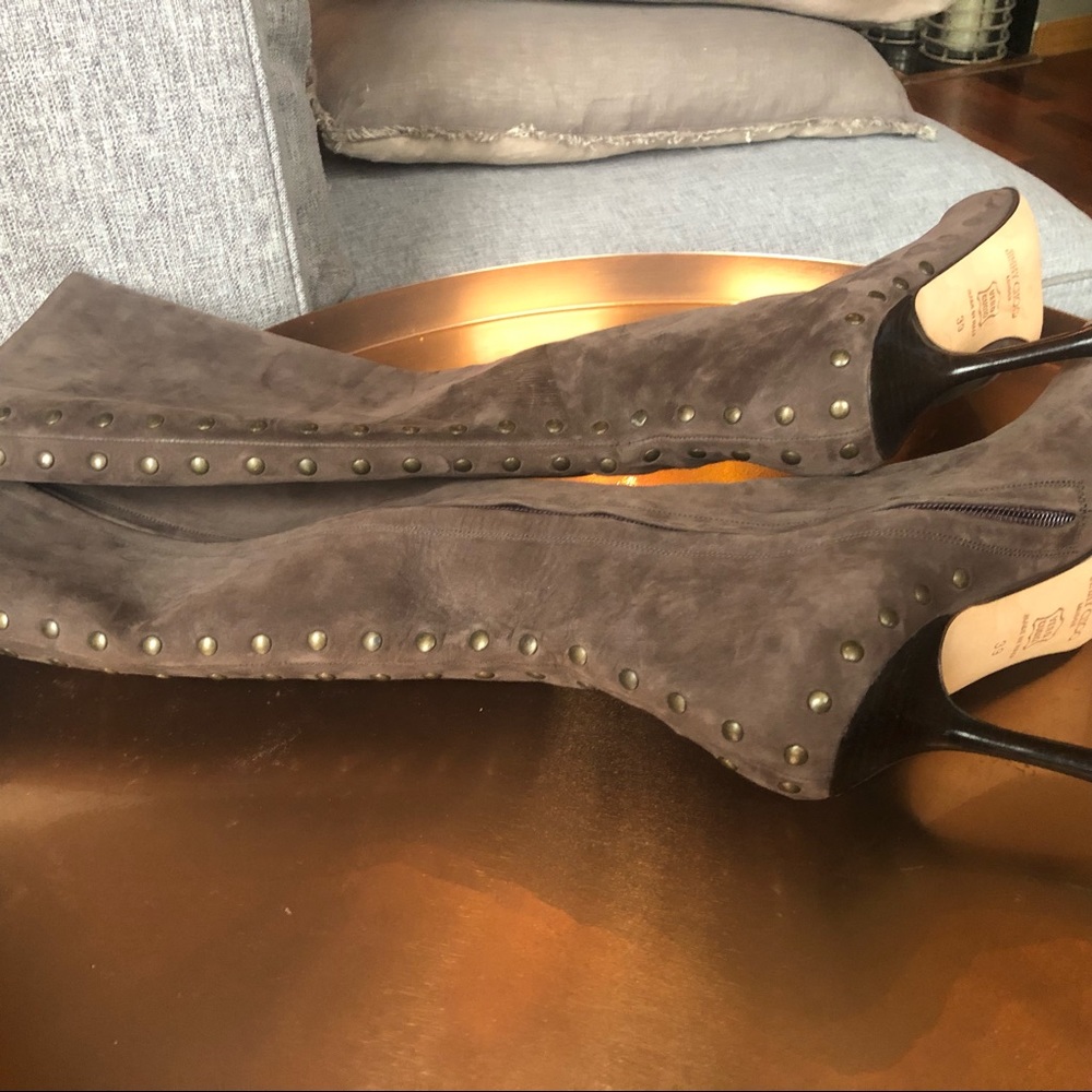 Jimmy Choo - Suede studded boots